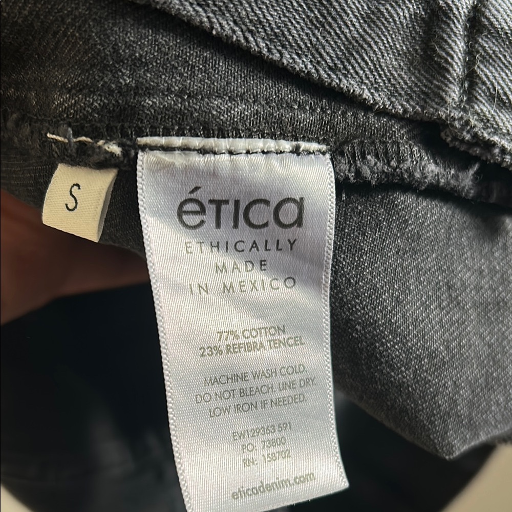Etica, Woman’s Size Small Black Button-Down Mini Dress - Picture 5 of 6